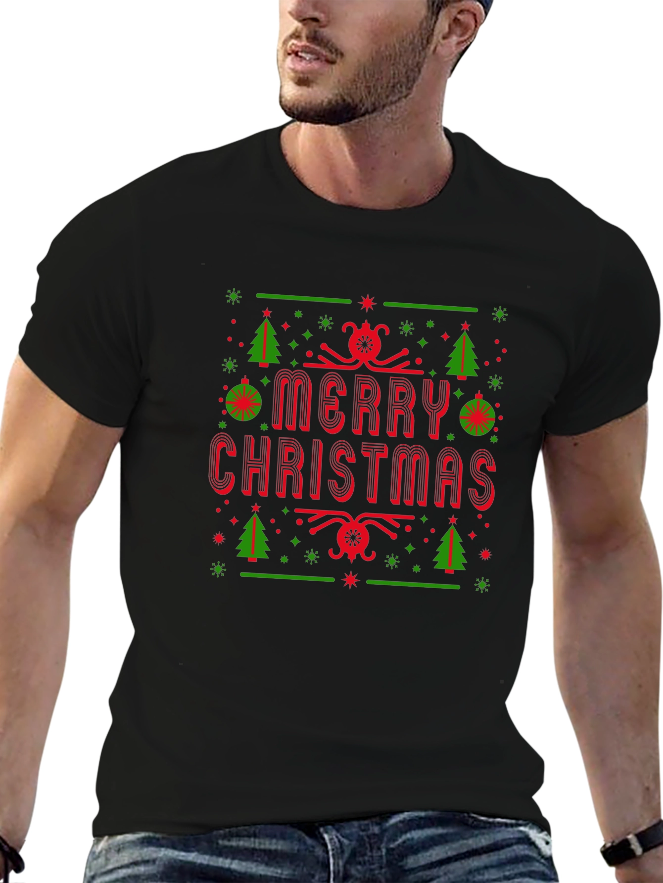 Merry Christmas Holiday Graphic Tee