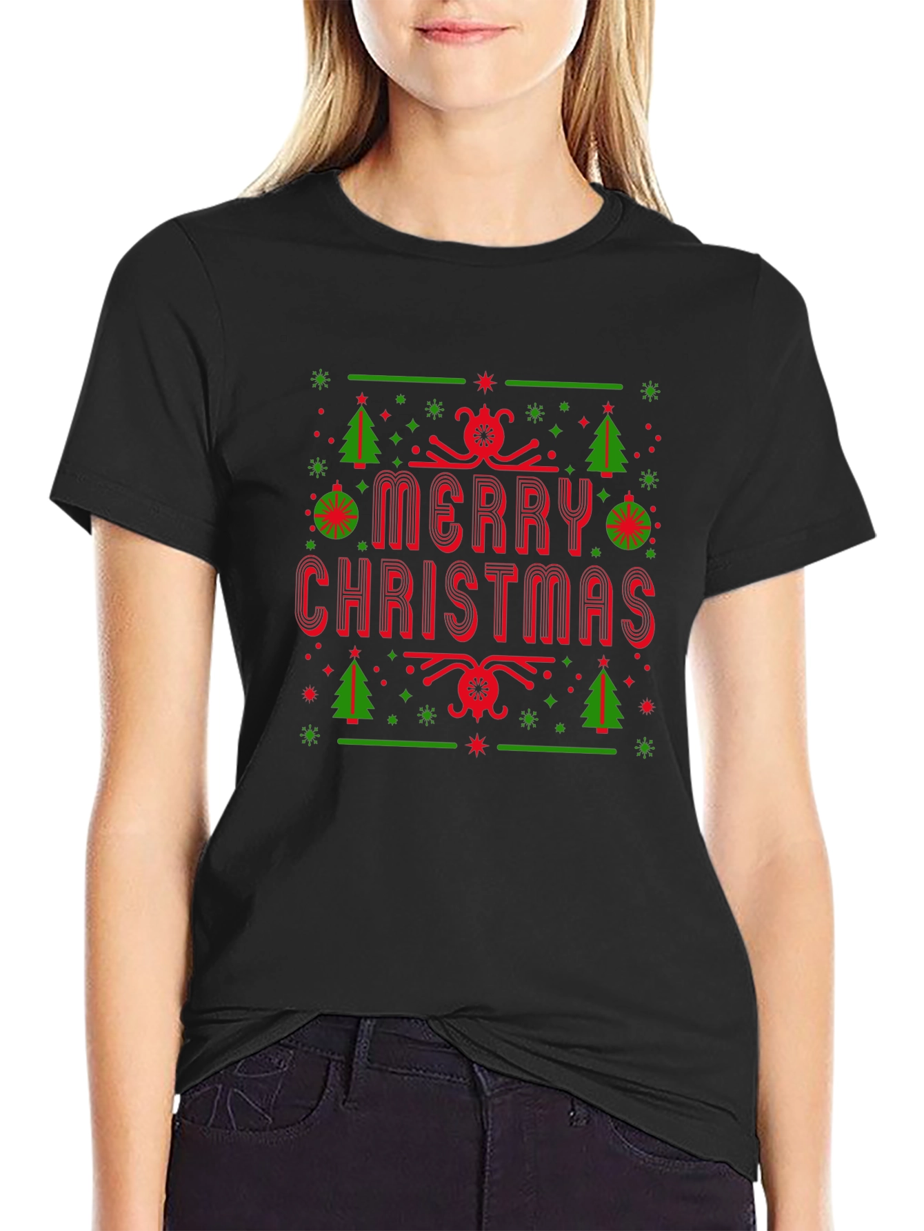 Merry Christmas Holiday Graphic Tee
