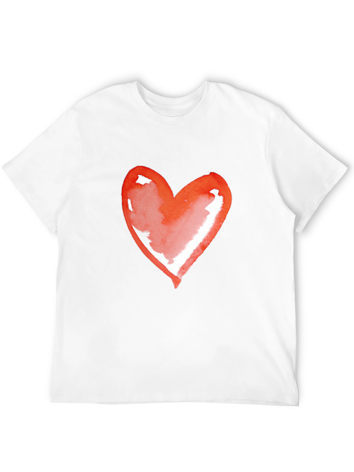Heart Graphic Tee - Black Casual Shirt