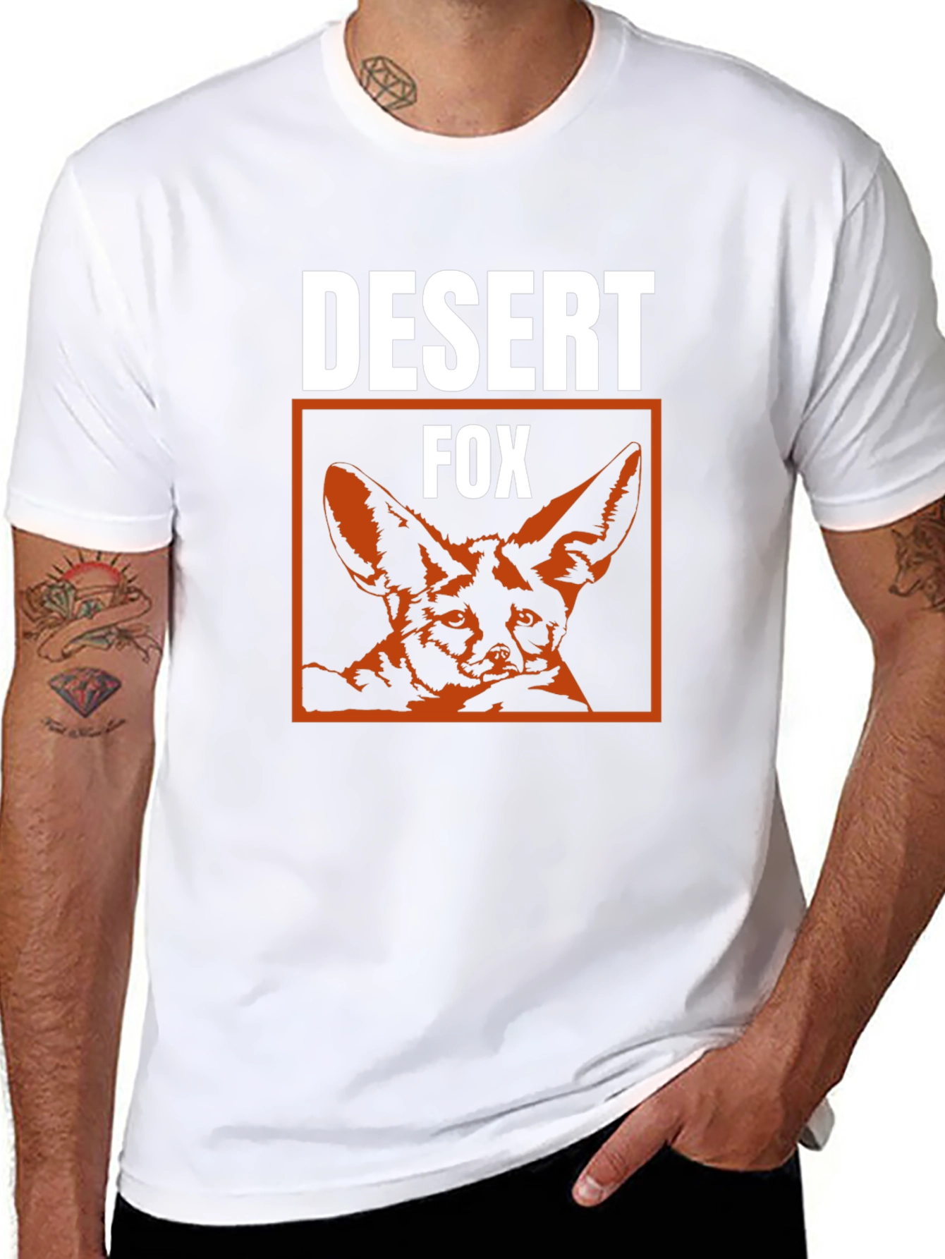 Desert Fox Graphic T-Shirt - Unisex Crew Neck