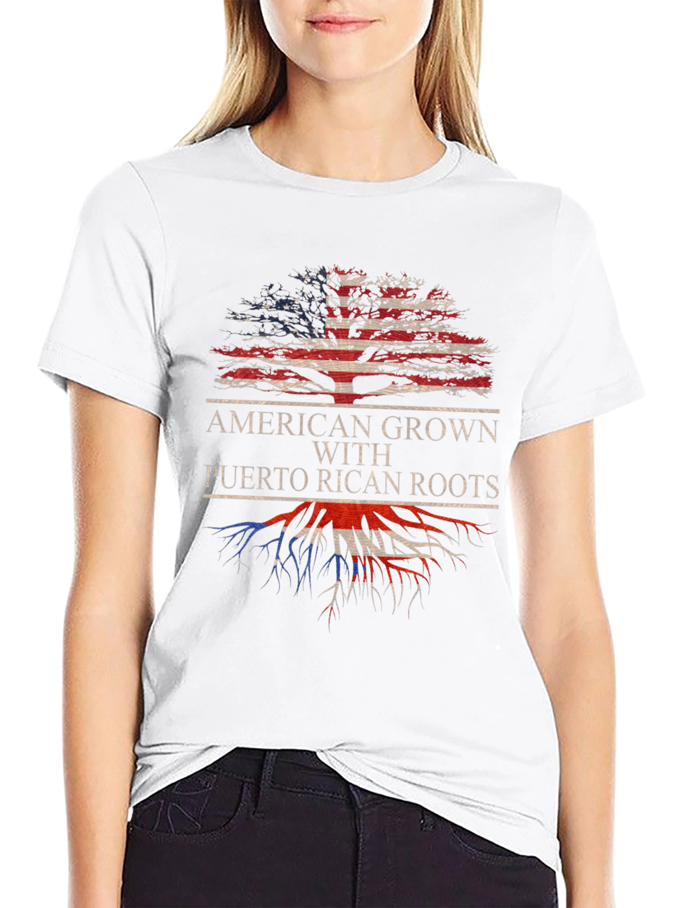American Grown with Puerto Rican Roots T-Shirt