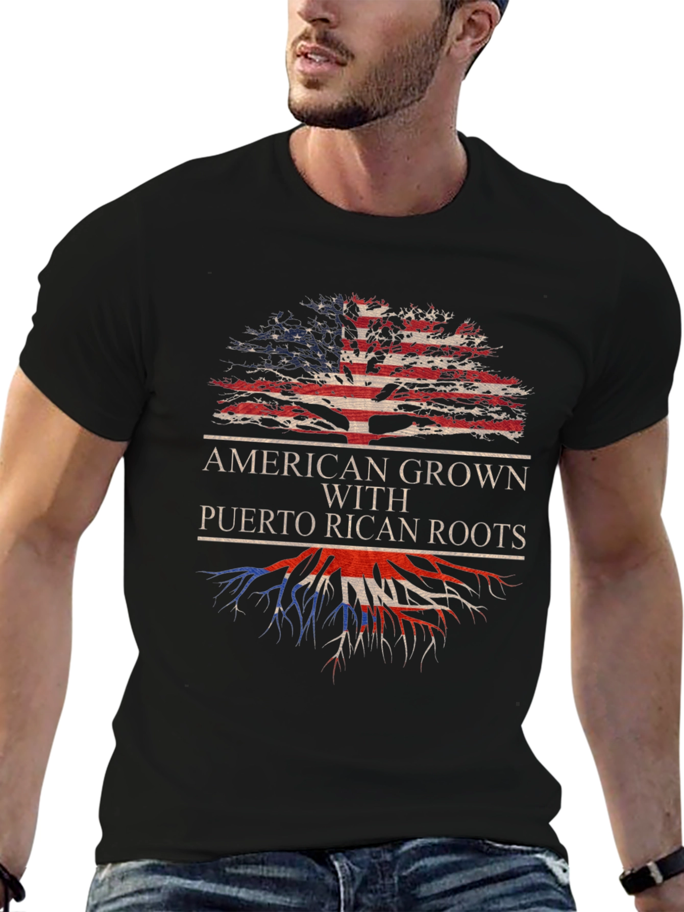 American Grown with Puerto Rican Roots T-Shirt