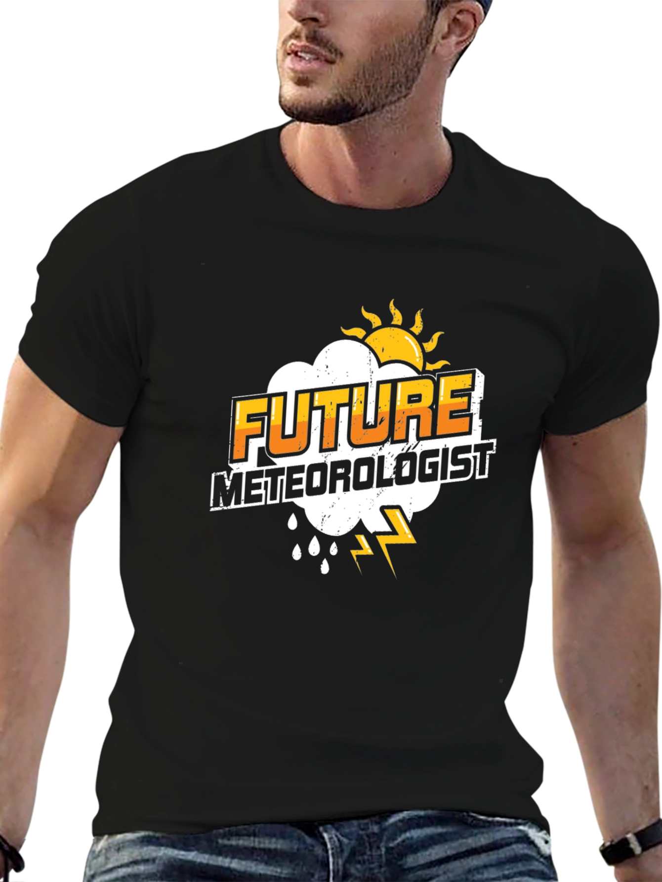 Future Meteorologist Black T-Shirt