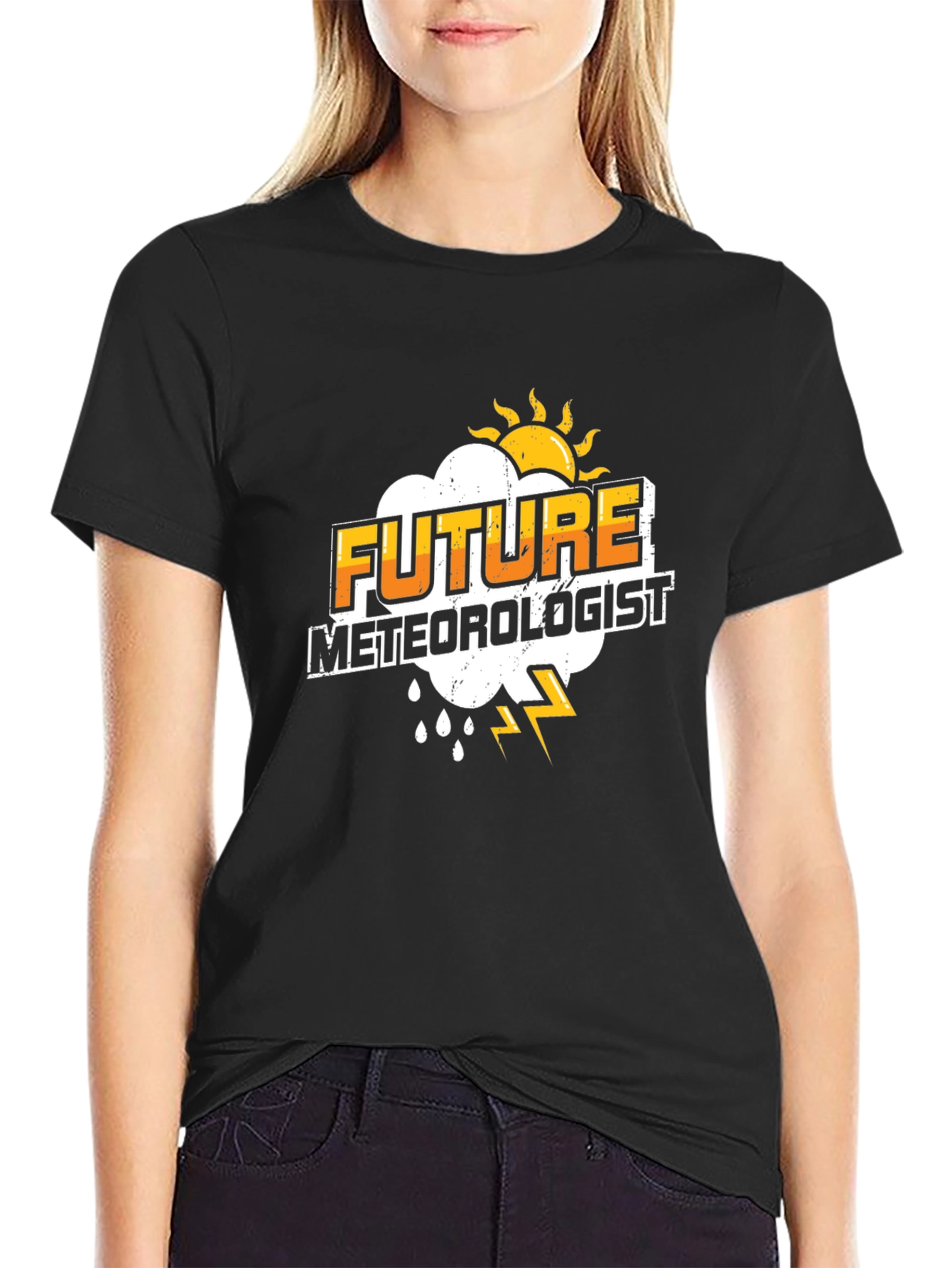 Future Meteorologist Black T-Shirt