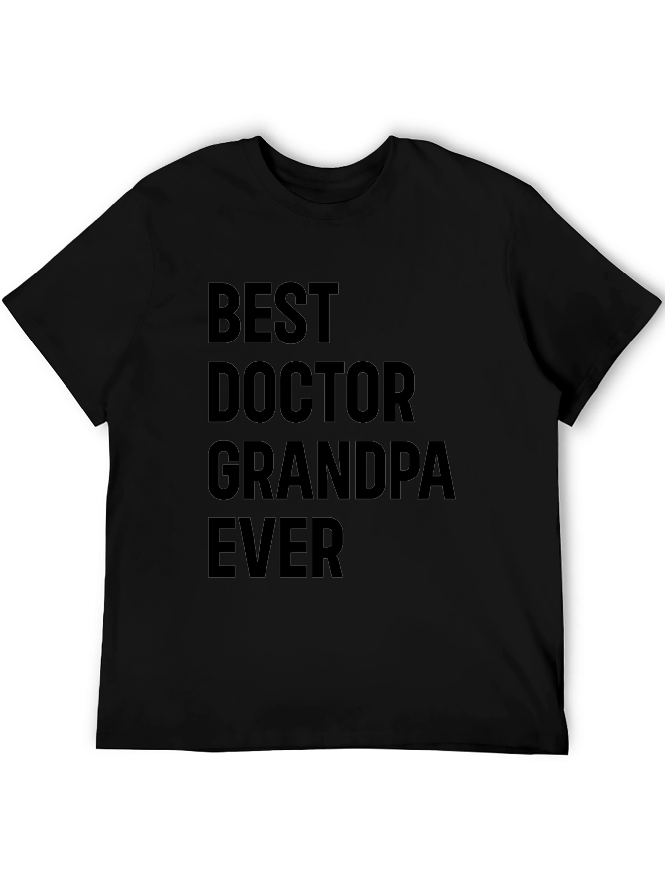 Best Doctor Grandpa Ever Mens Black T-Shirt