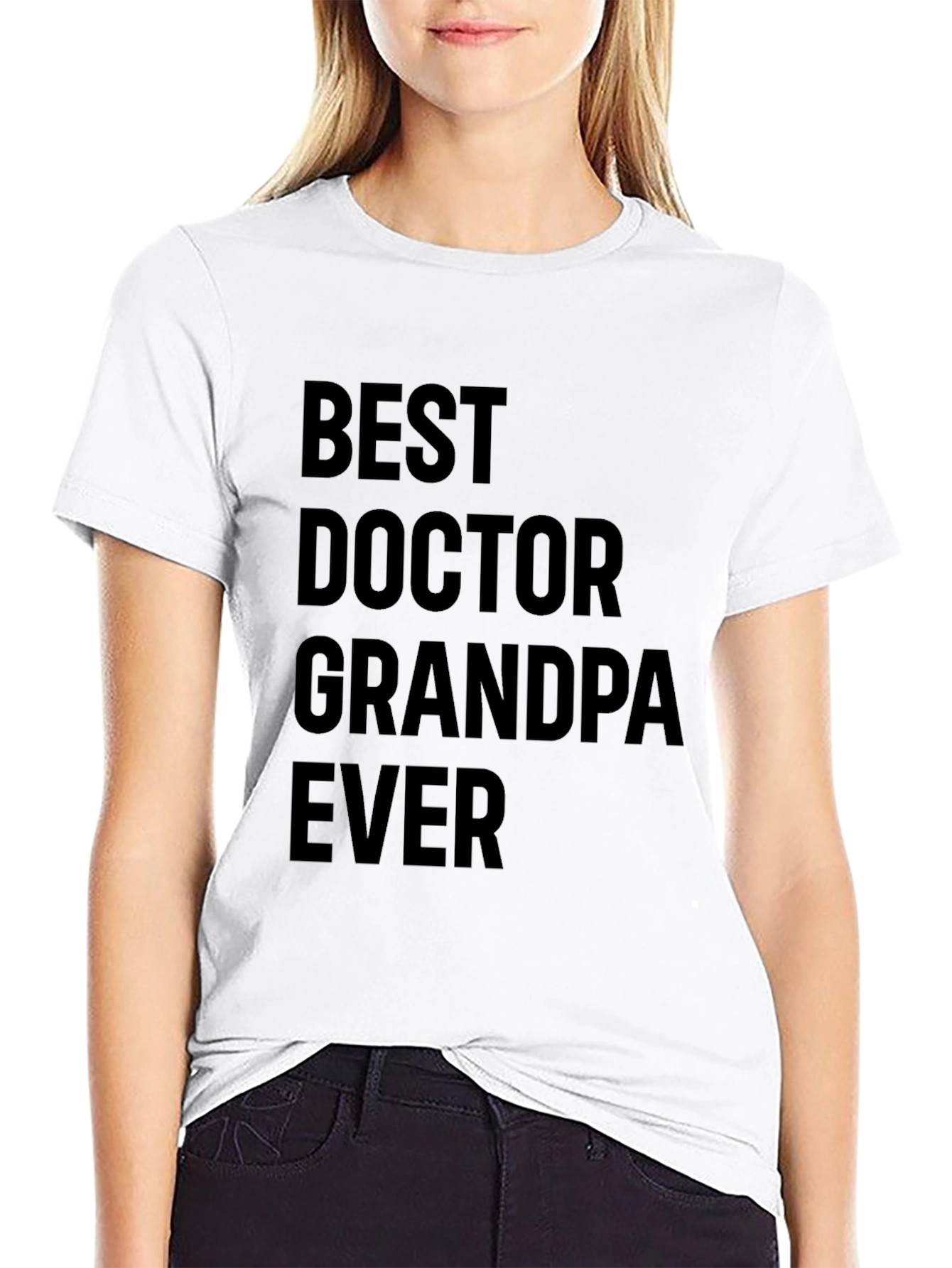 Best Doctor Grandpa Ever Mens Black T-Shirt