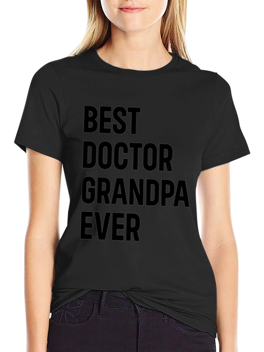 Best Doctor Grandpa Ever Mens Black T-Shirt