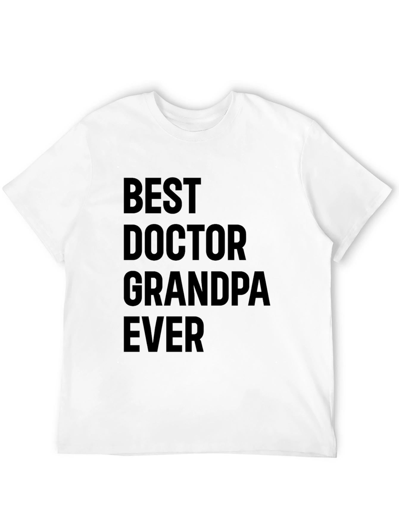Best Doctor Grandpa Ever Mens Black T-Shirt
