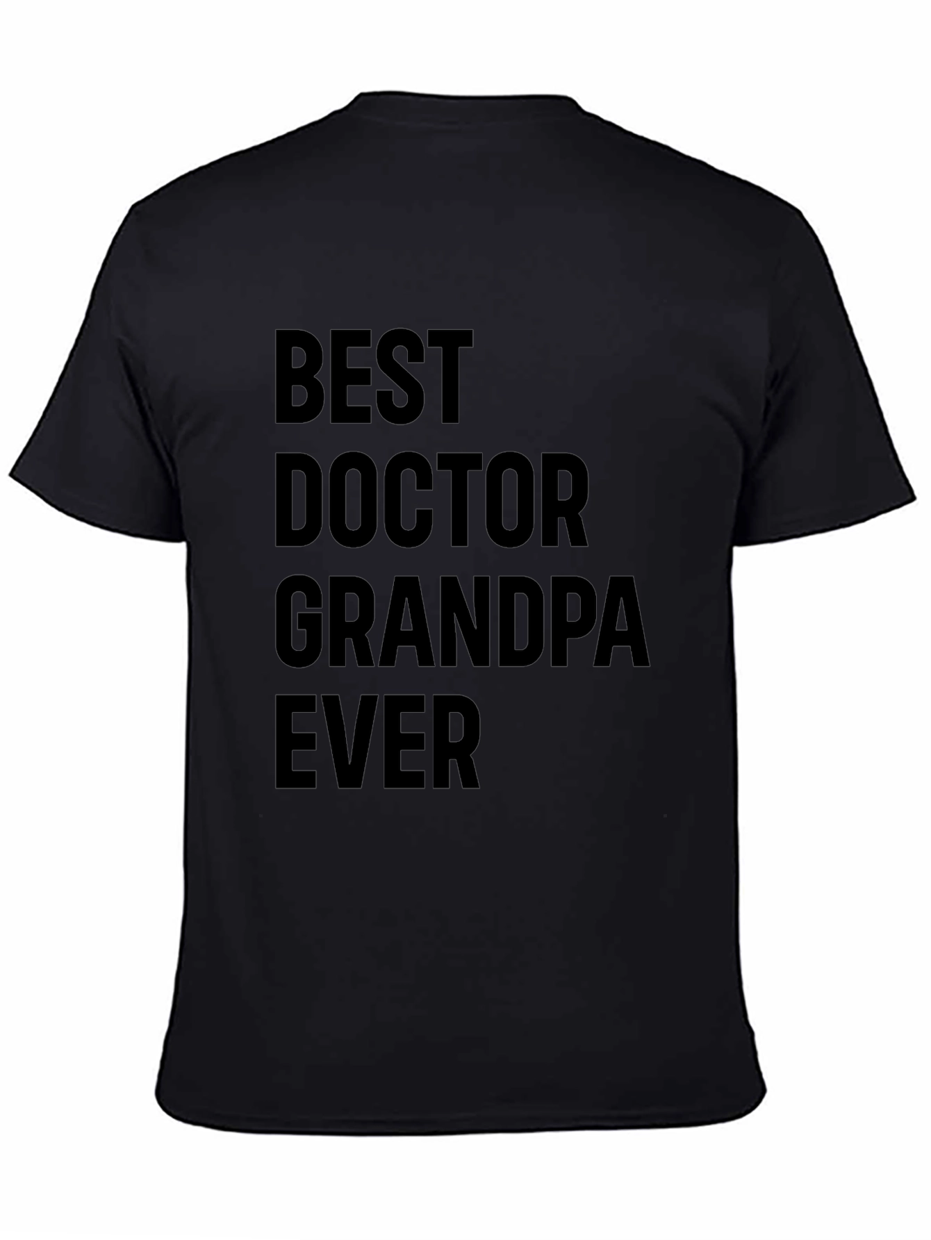 Best Doctor Grandpa Ever Mens Black T-Shirt