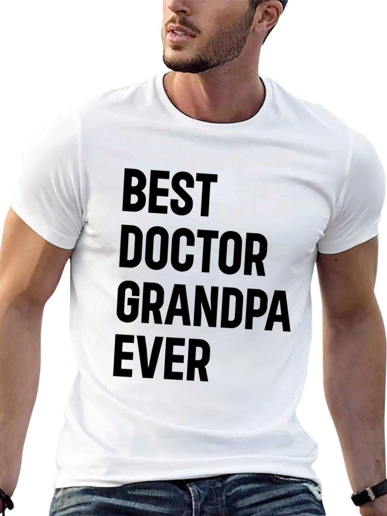 Best Doctor Grandpa Ever Mens Black T-Shirt