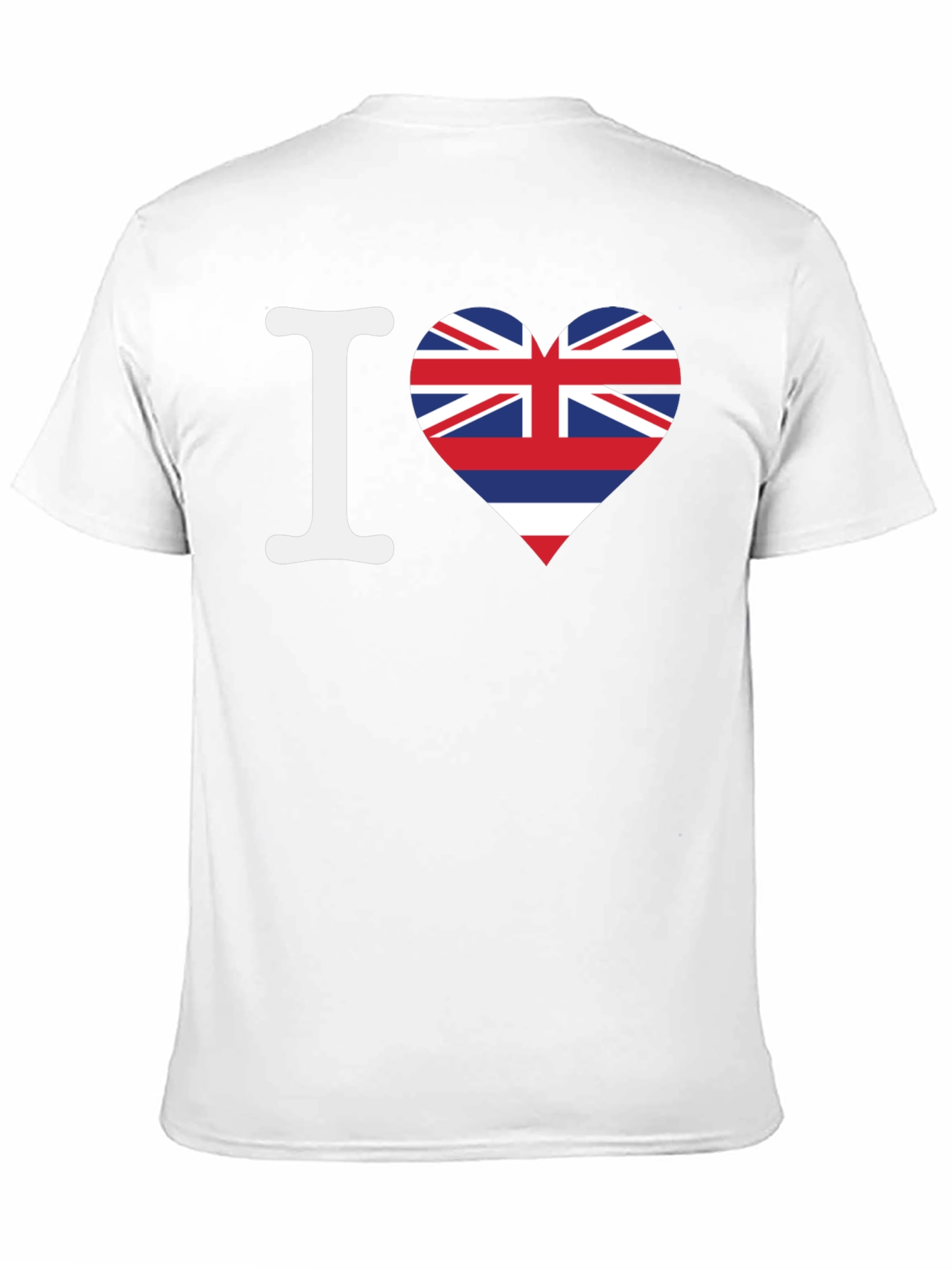 I Love Hawaii Flag Heart Graphic T-Shirt