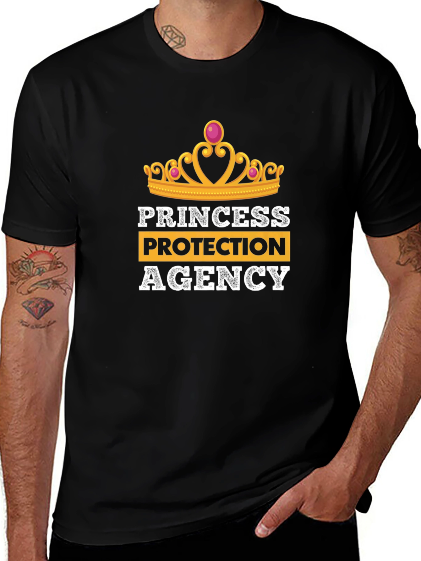 Princess Protection Agency Funny Graphic T-Shirt