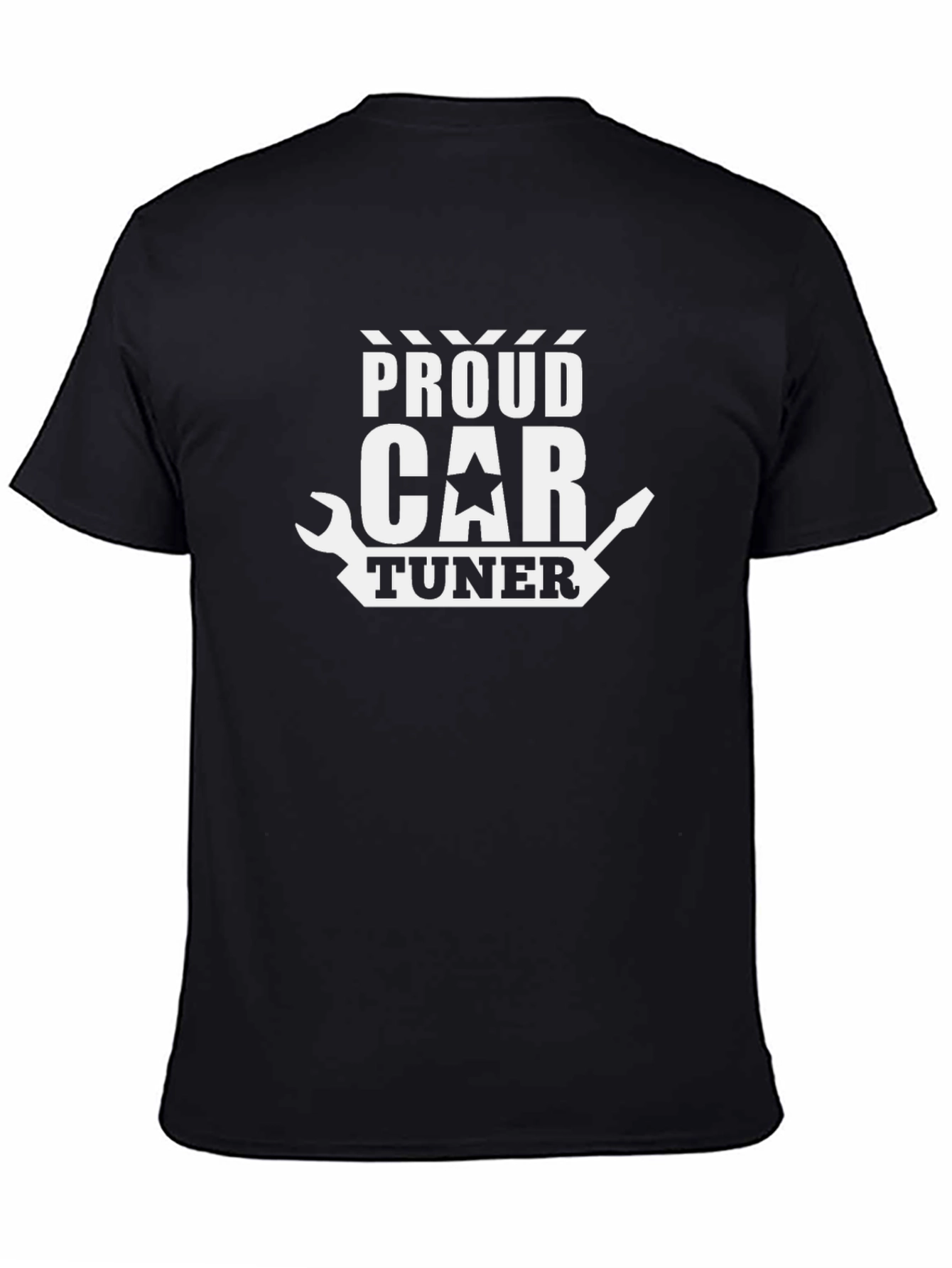Proud Car Tuner Graphic Tee - Black Cotton Blend