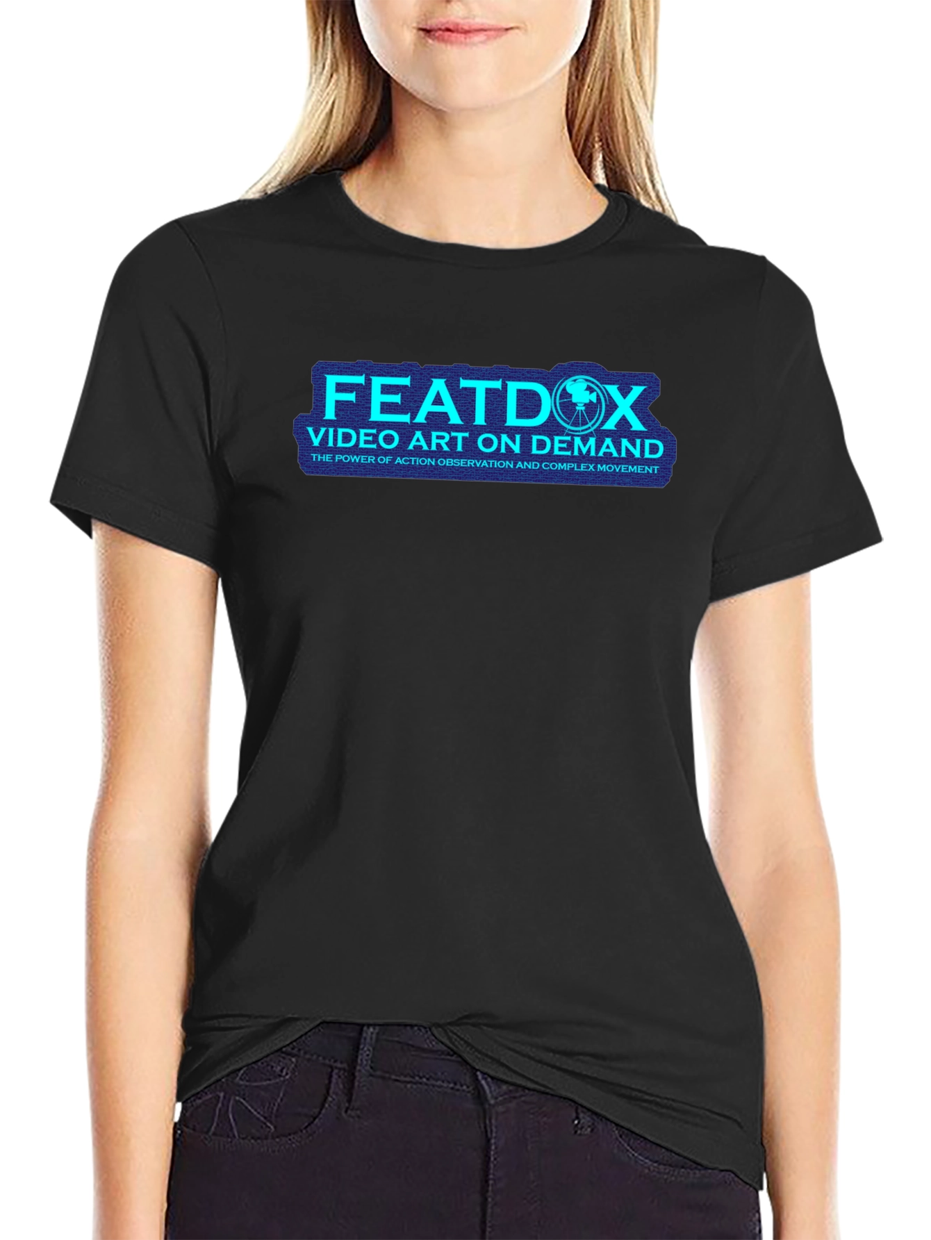 Featdox Video Art on Demand Black T-Shirt