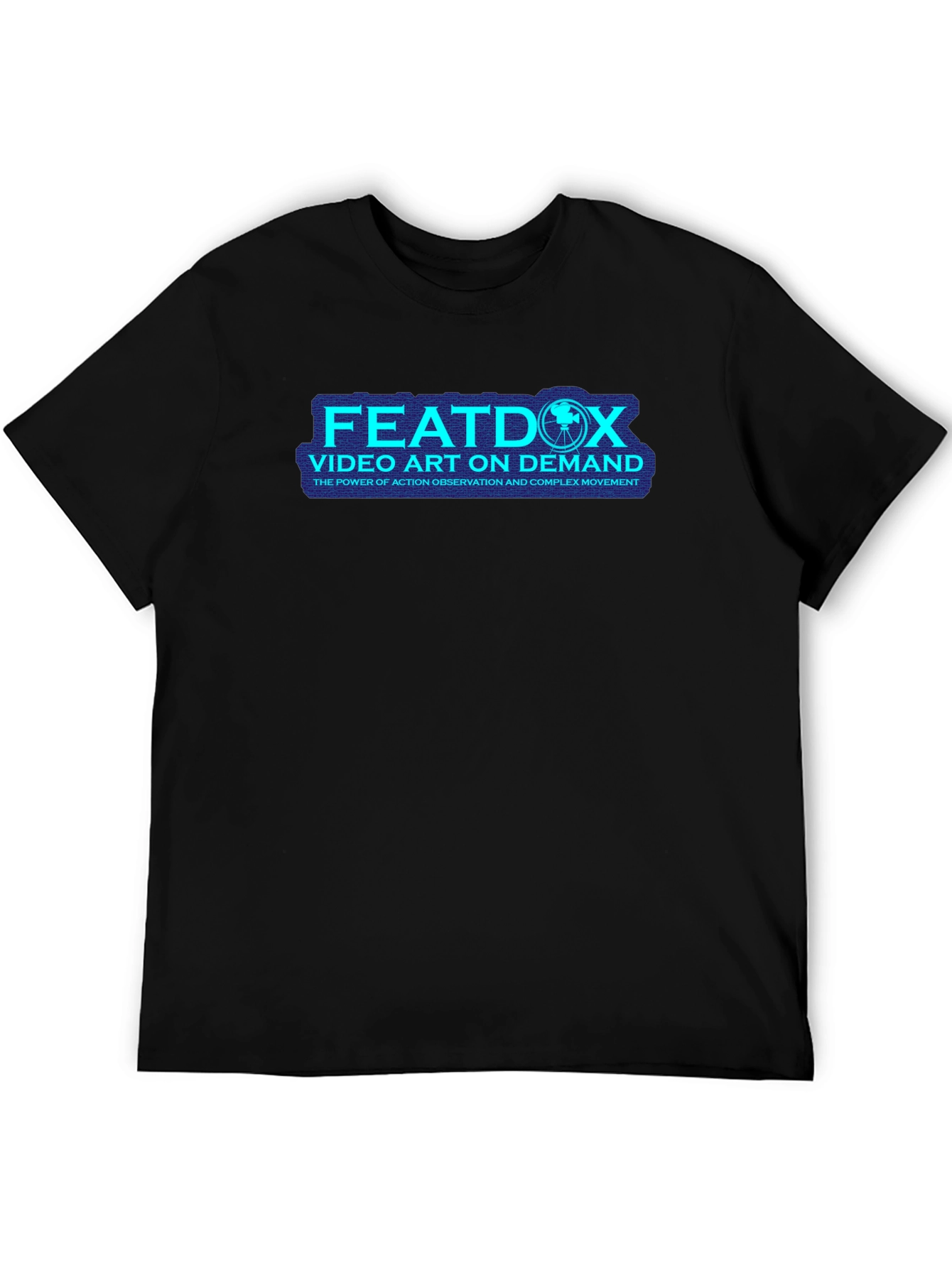 Featdox Video Art on Demand Black T-Shirt