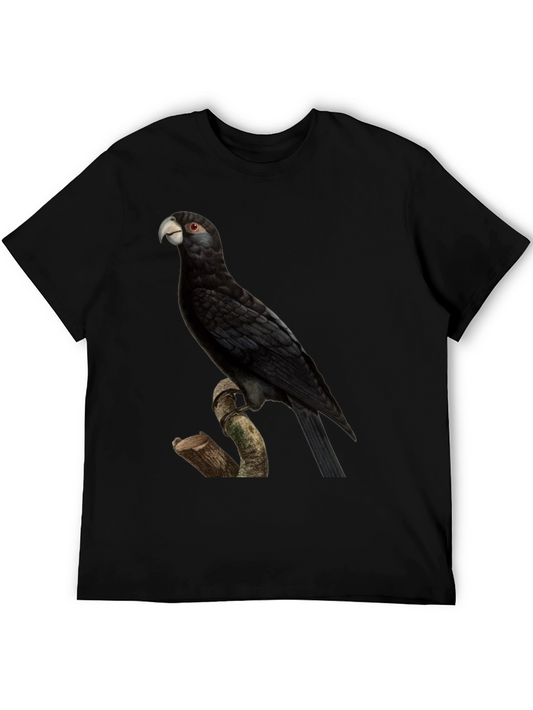 Black Palm Cockatoo Graphic T-Shirt