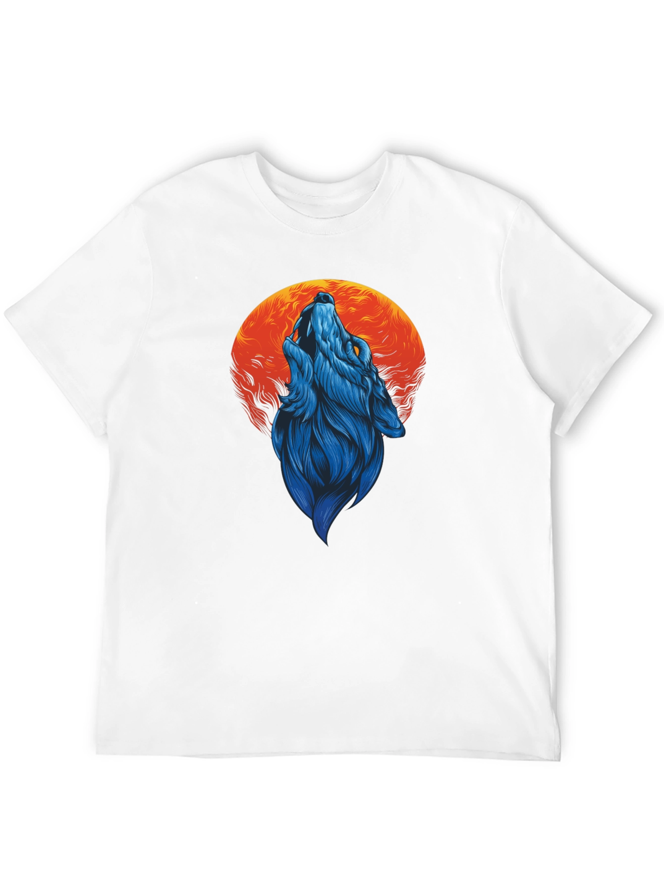Wolf Moon T-Shirt - Black Graphic Tee