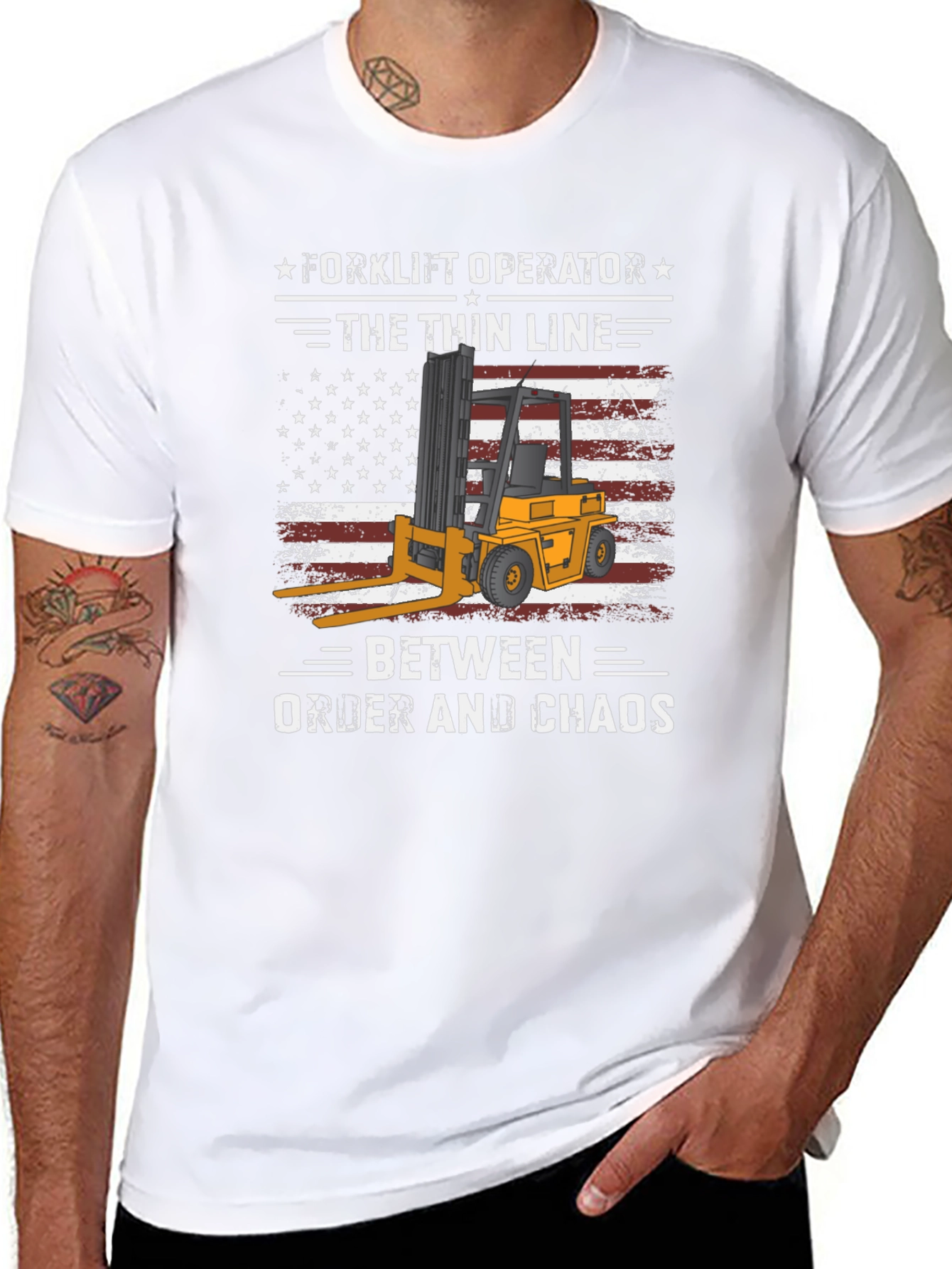 Forklift Operator - Thin Line Tee