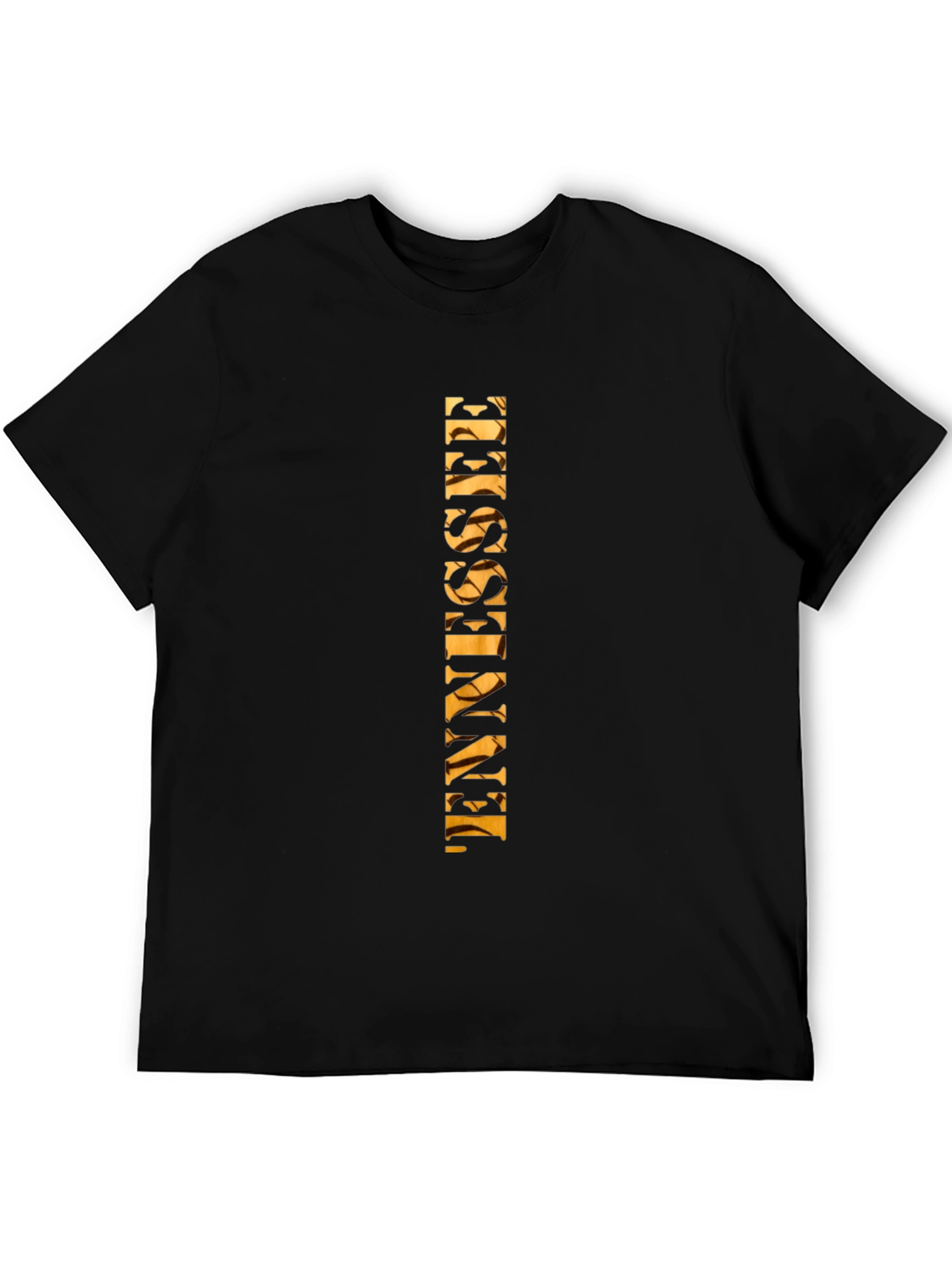 Tennessee Graphic Tee - Black Cotton Blend T-Shirt