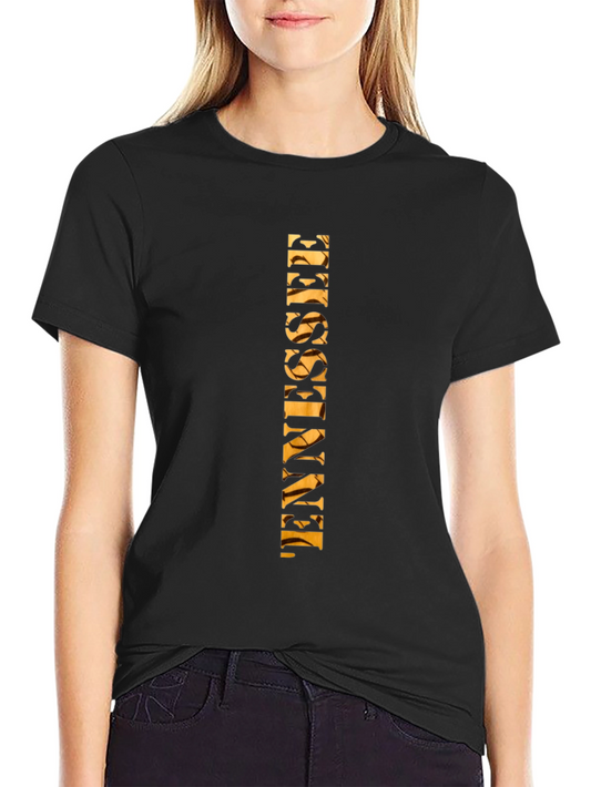 Tennessee Graphic Tee - Black Cotton Blend T-Shirt