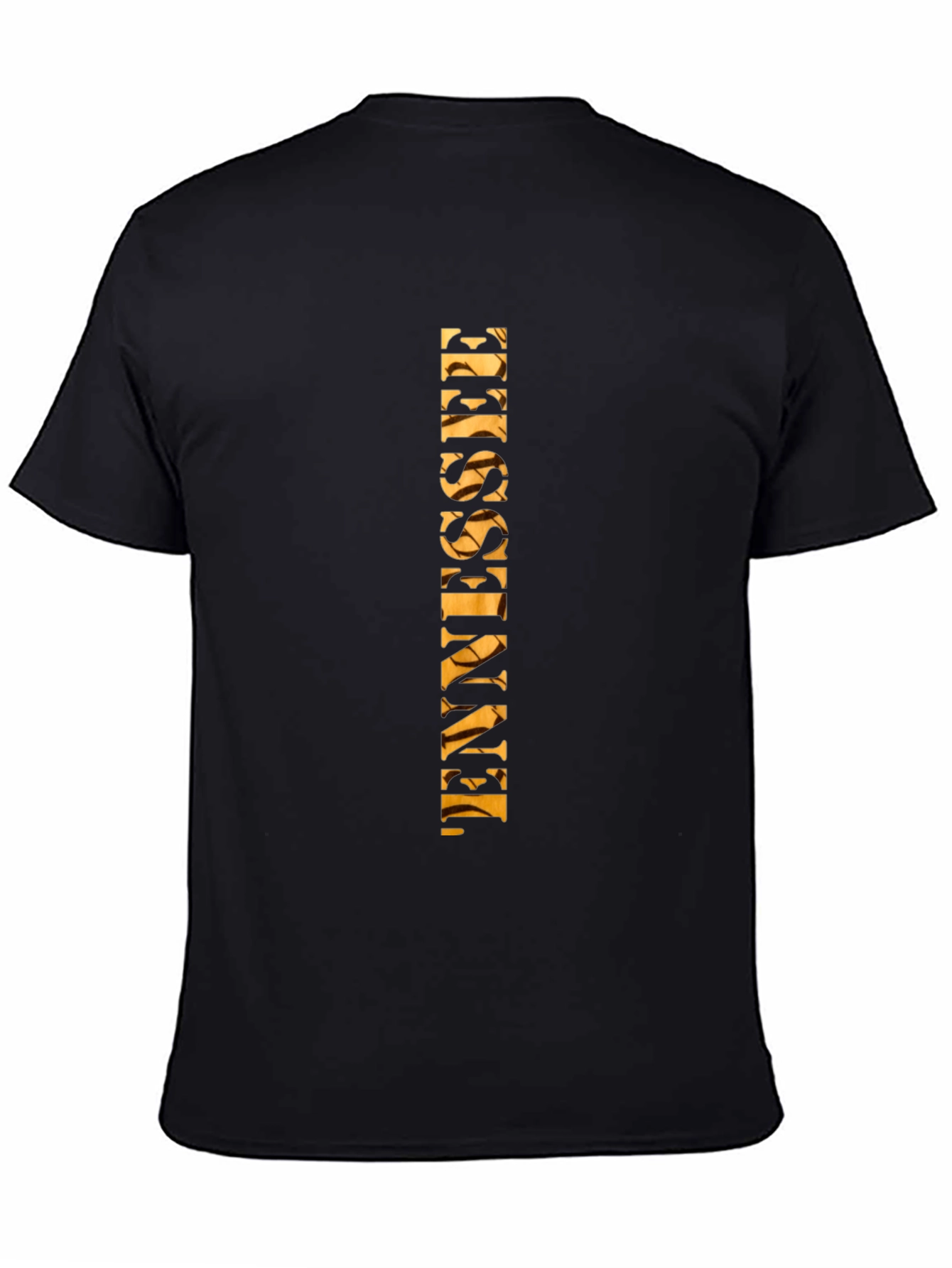 Tennessee Graphic Tee - Black Cotton Blend T-Shirt