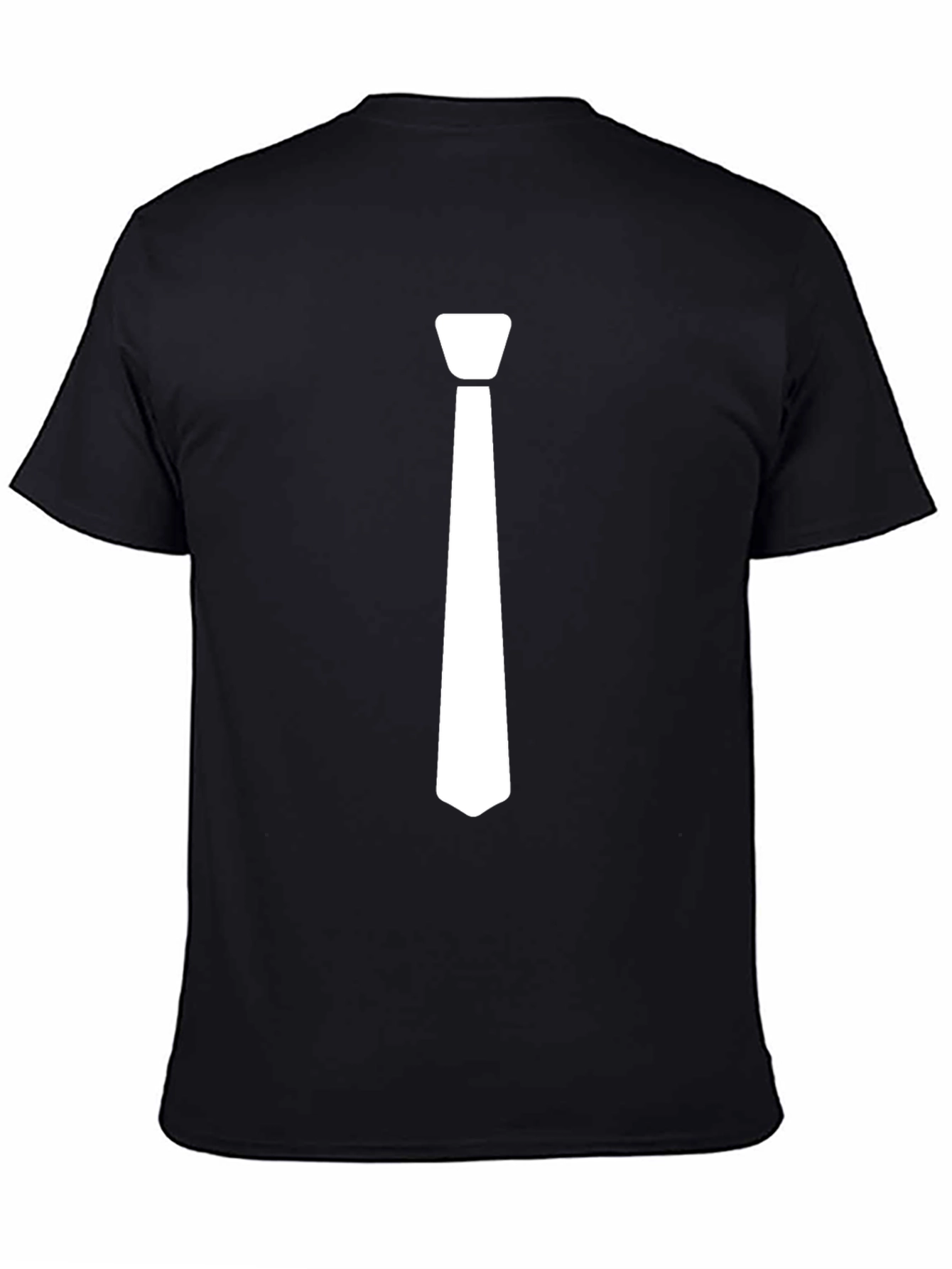 Tie Graphic Mens Black T-Shirt