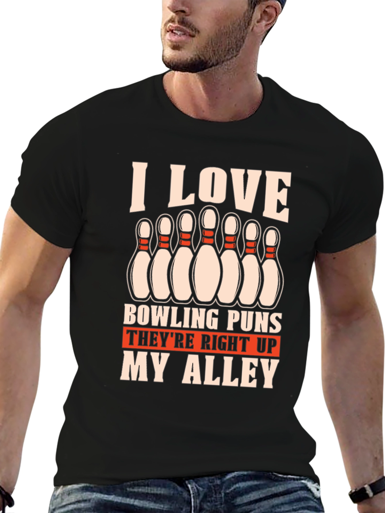 Bowling Puns T-Shirt - Right Up My Alley