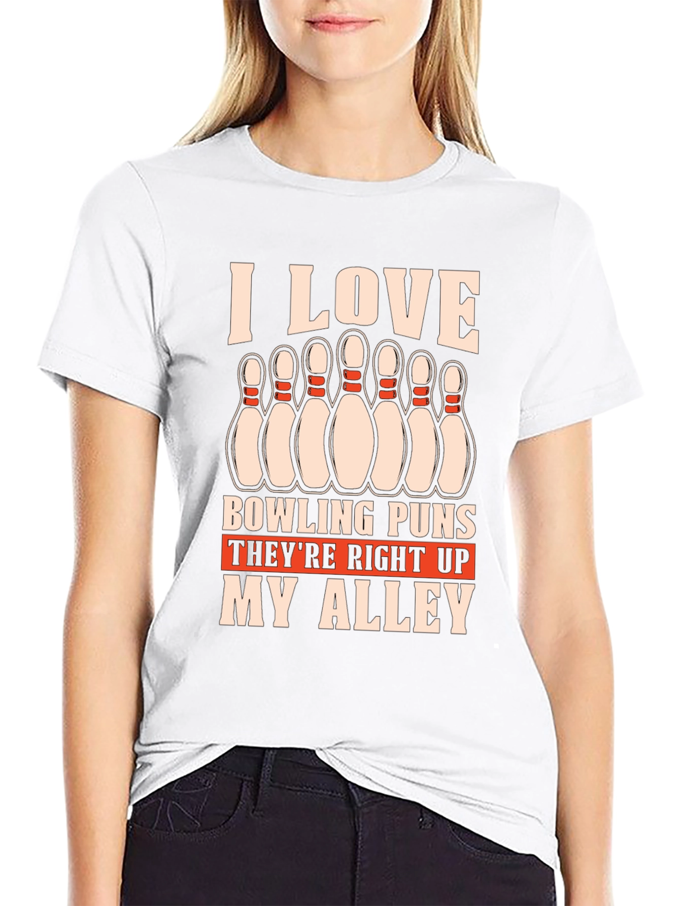 Bowling Puns T-Shirt - Right Up My Alley