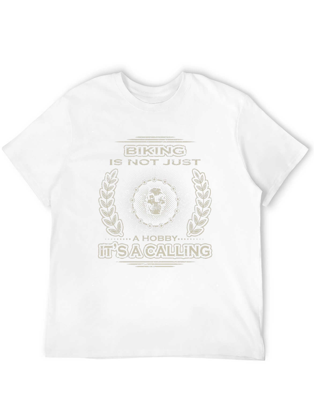 Biking Is A Calling Mens Black Graphic Tee