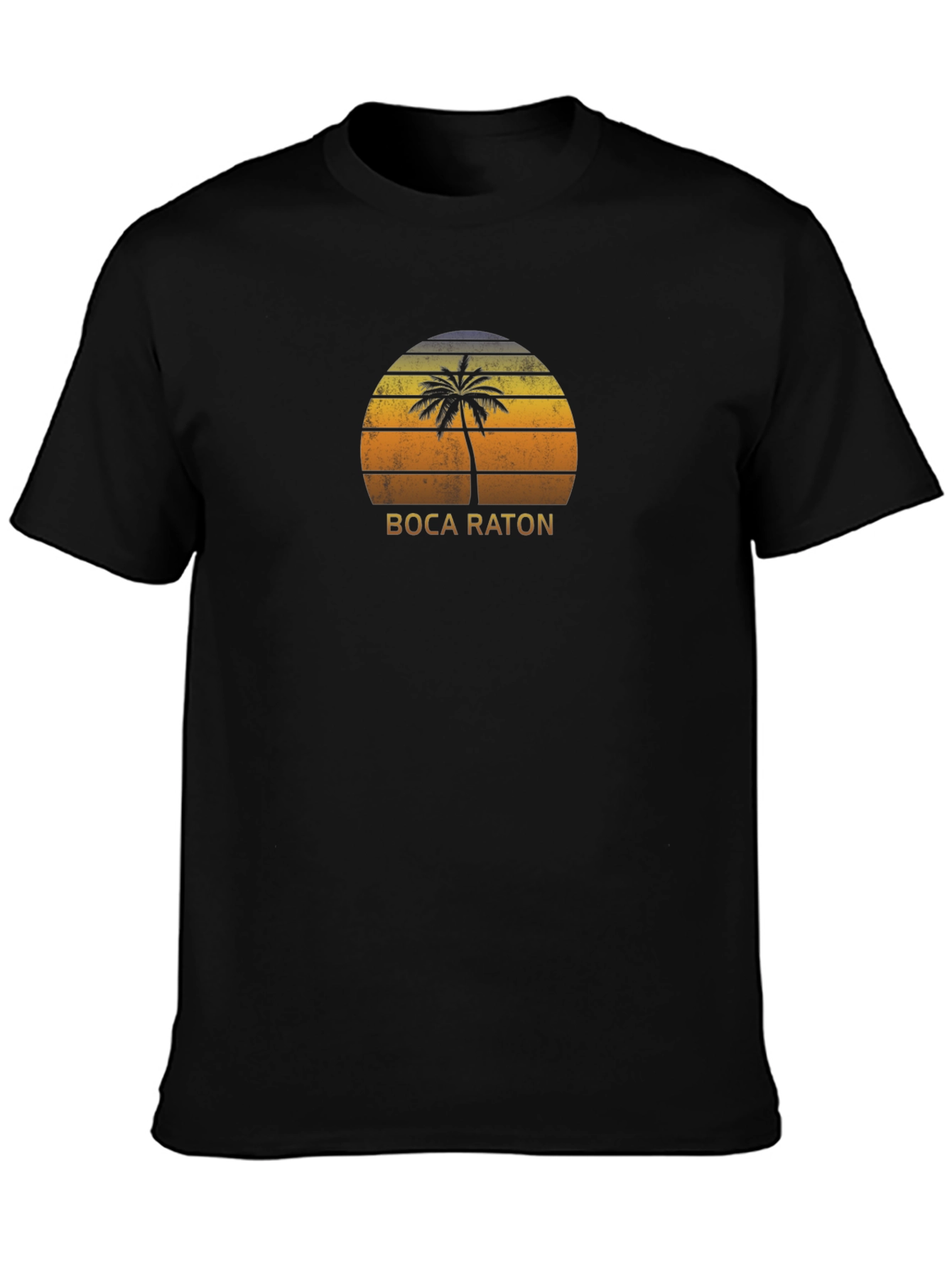 Boca Raton Palm Sunset Tee