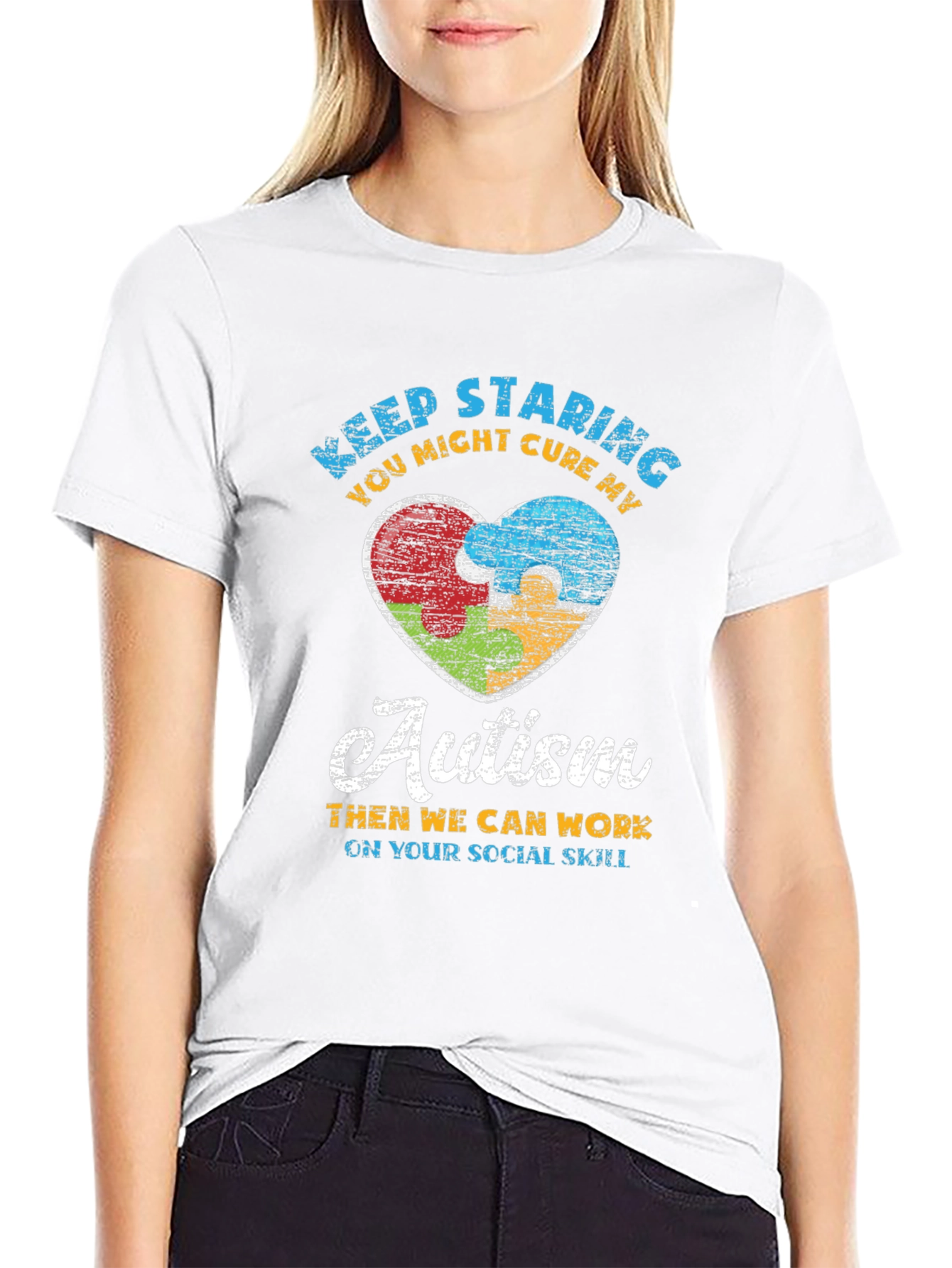 Keep Staring Autism Awareness T-Shirt