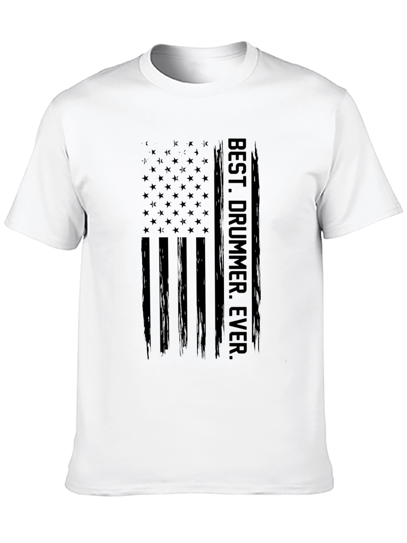 Best Drummer Ever American Flag T-Shirt