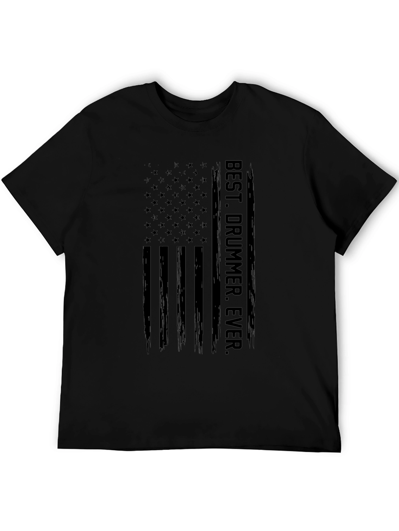 Best Drummer Ever American Flag T-Shirt