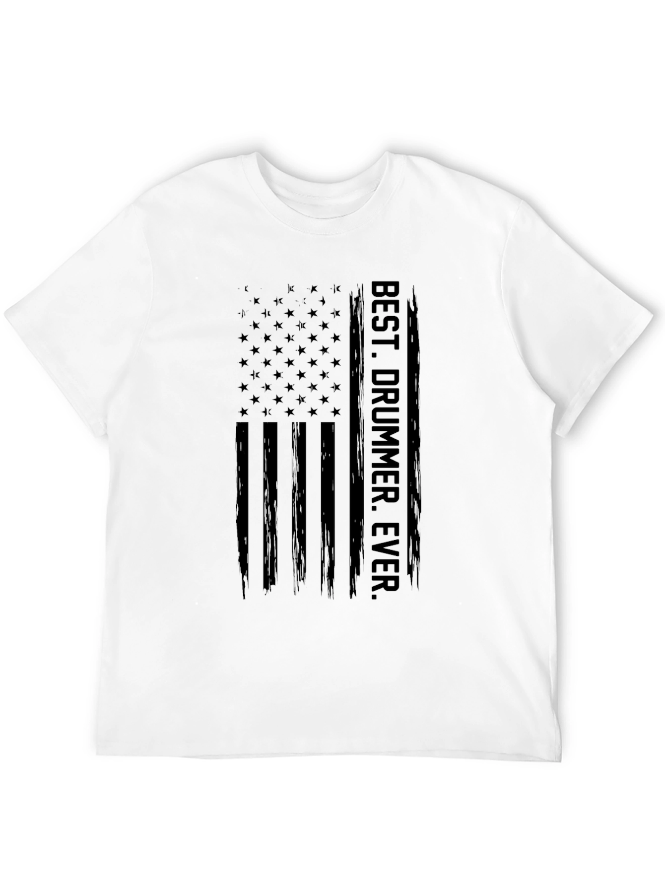 Best Drummer Ever American Flag T-Shirt