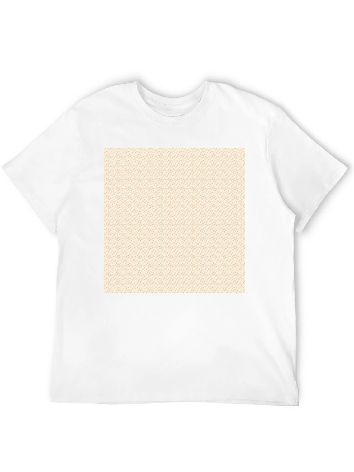 Black Crew Neck T-Shirt with Custom Print Area