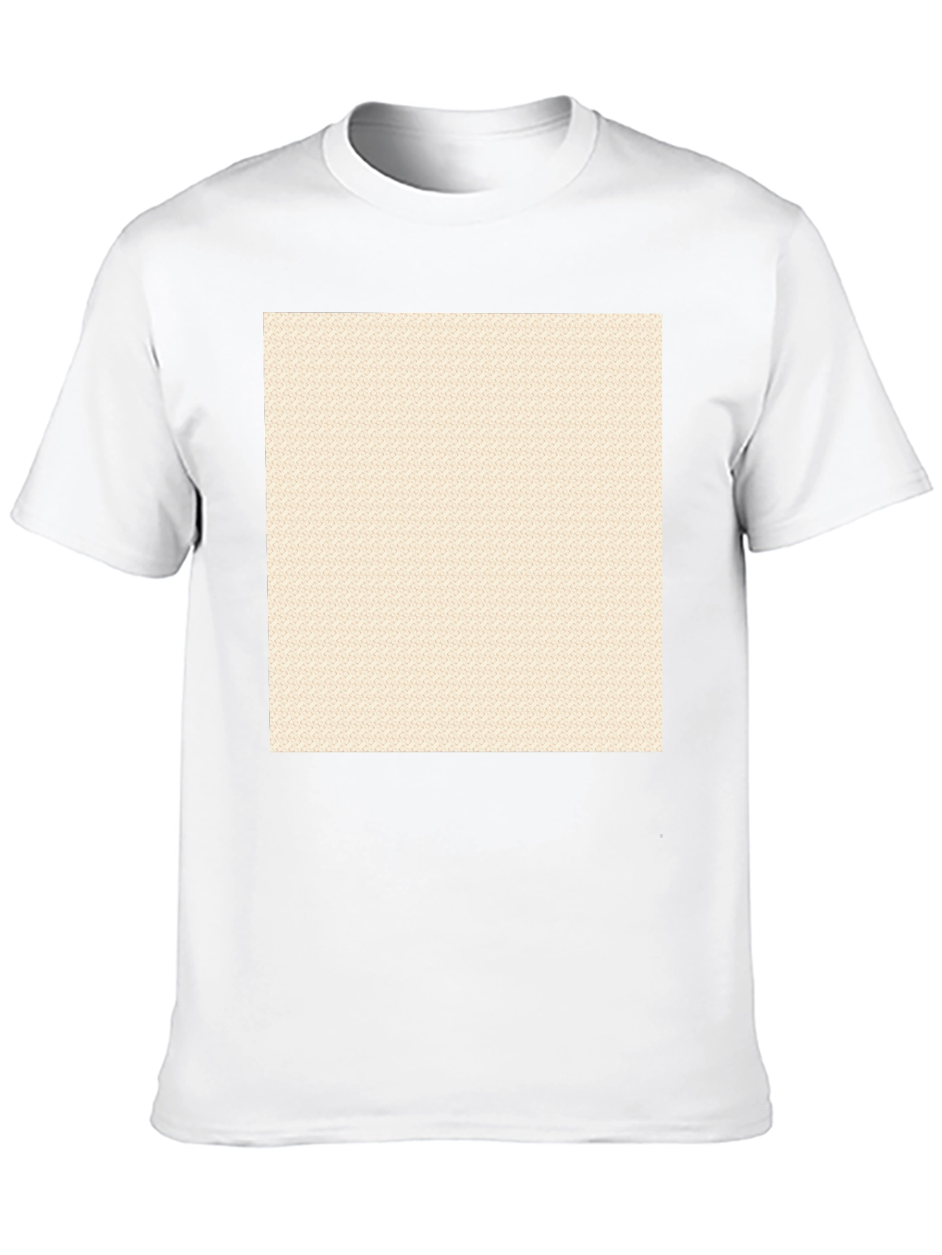 Black Crew Neck T-Shirt with Custom Print Area