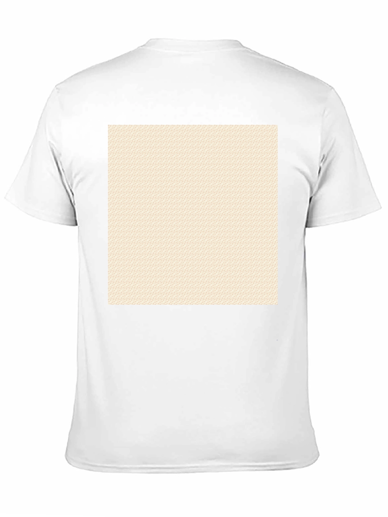 Black Crew Neck T-Shirt with Custom Print Area