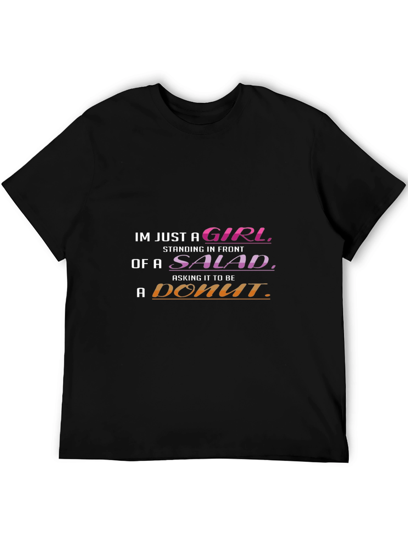 Funny Girl Salad Donut T-Shirt