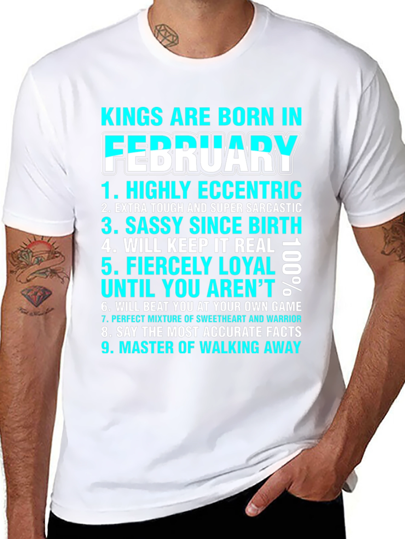 Kings Are Born In February T-Shirt