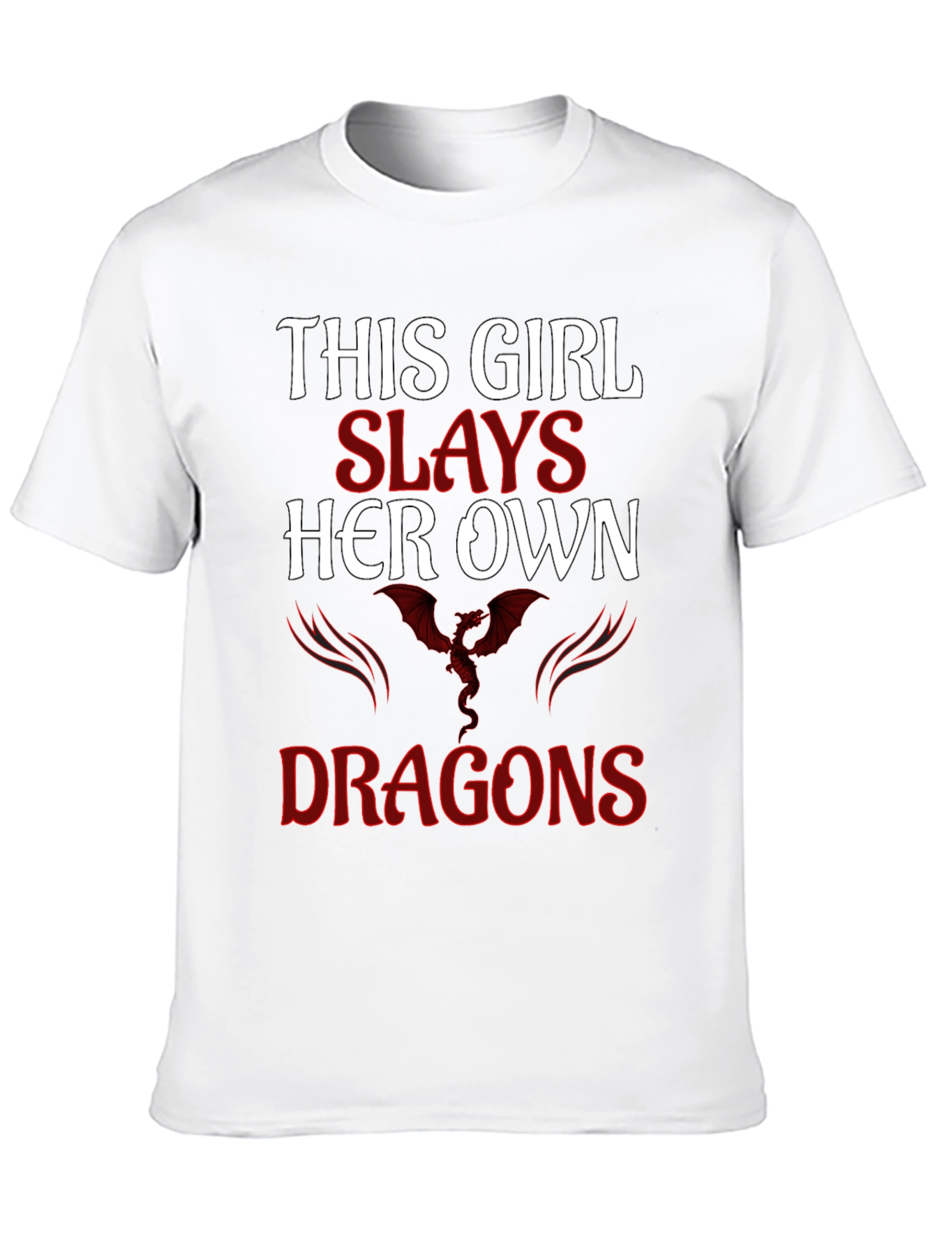 Girl Slays Dragons Graphic T-Shirt