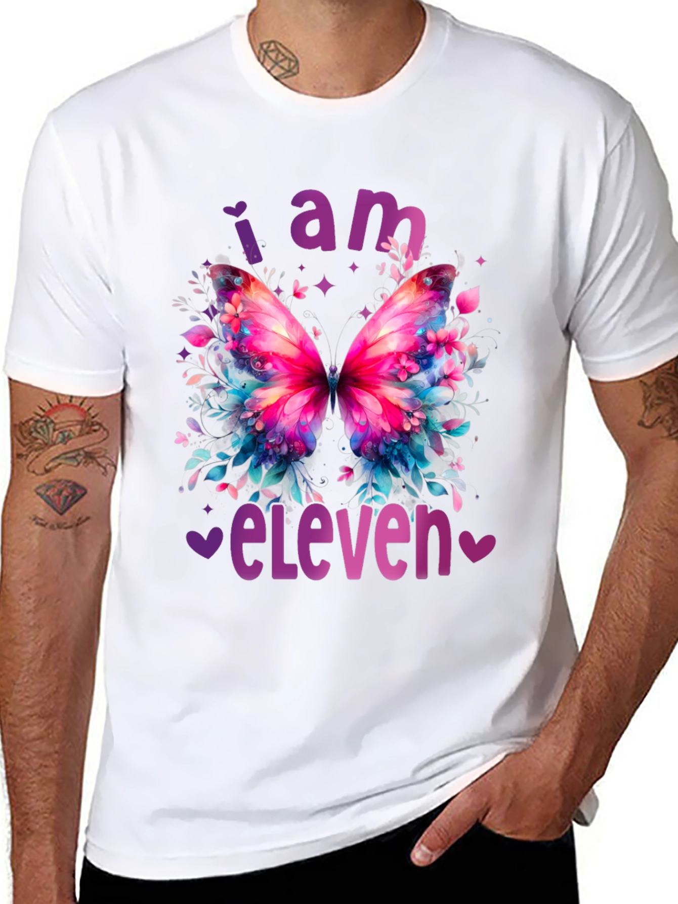I am Eleven Butterfly T-Shirt