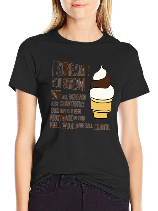 I Scream! Graphic Tee - Dark Humor T-Shirt