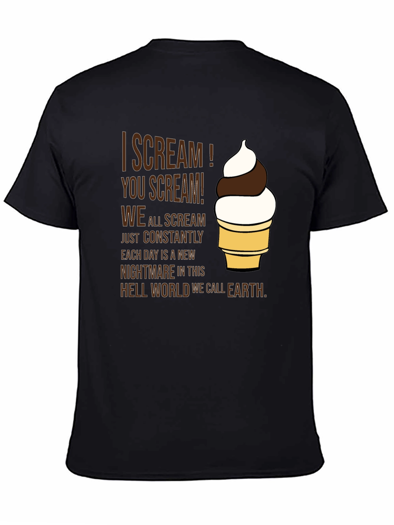 I Scream! Graphic Tee - Dark Humor T-Shirt