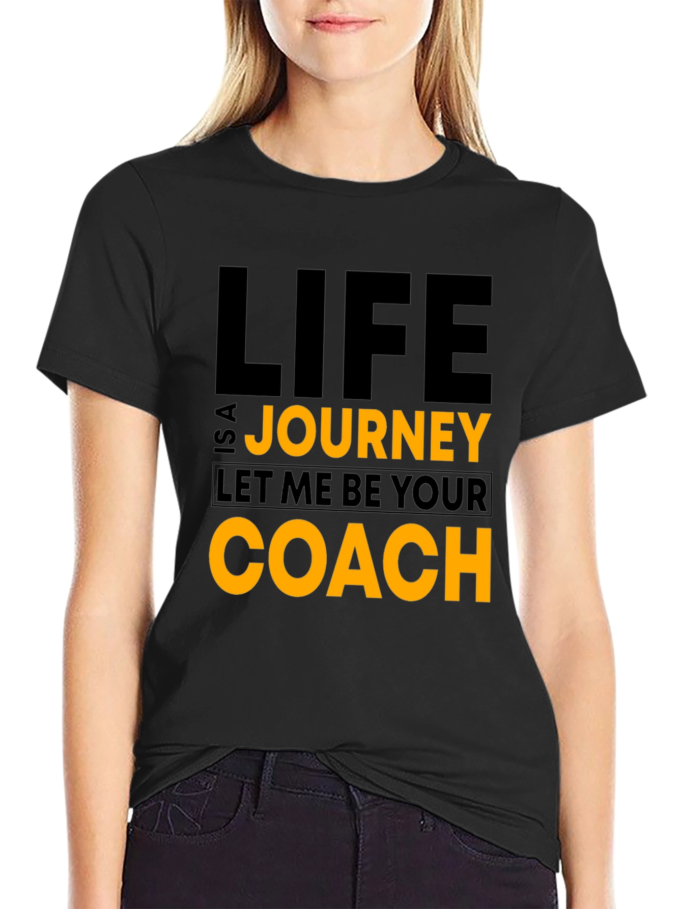 Life is a Journey Black T-Shirt