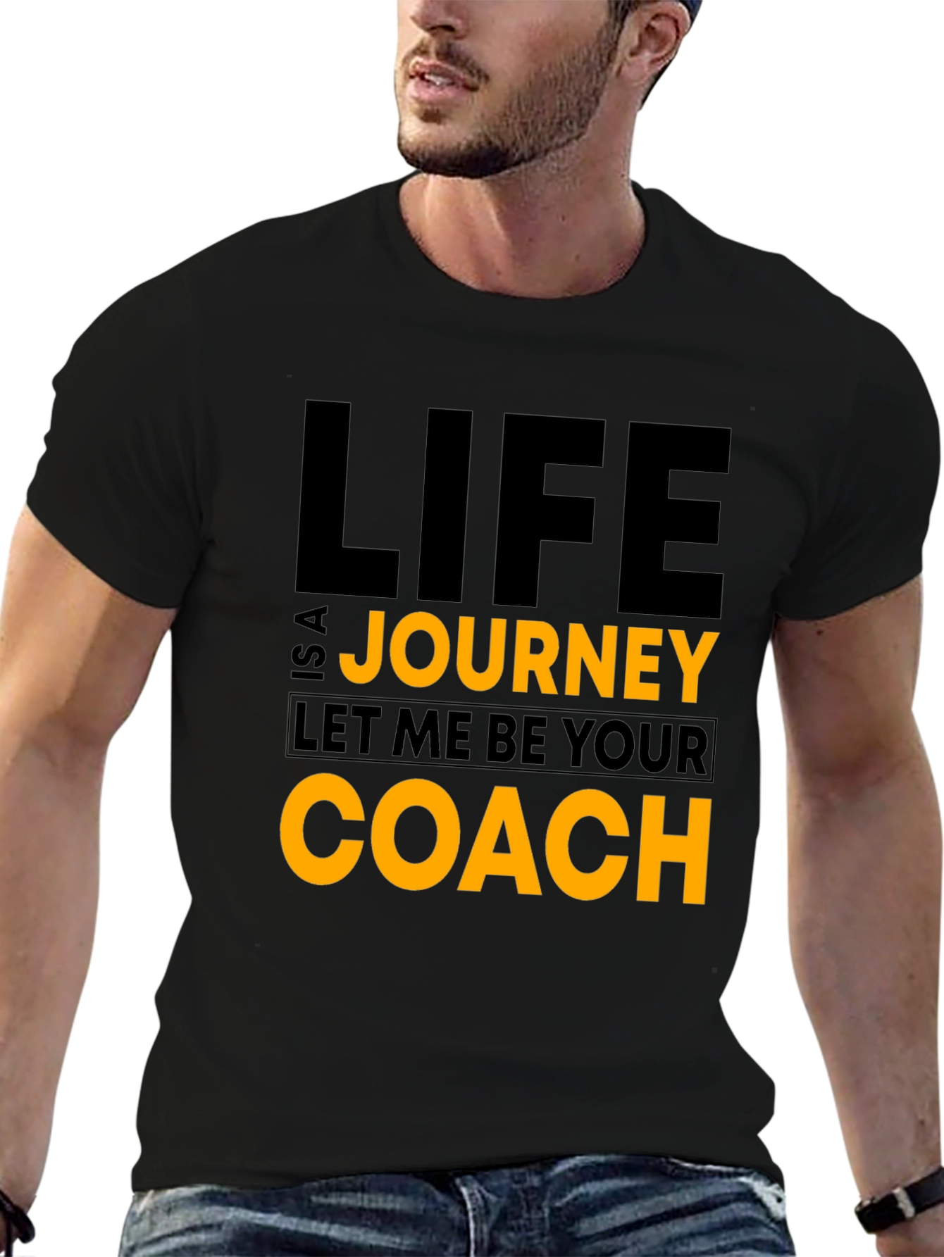 Life is a Journey Black T-Shirt