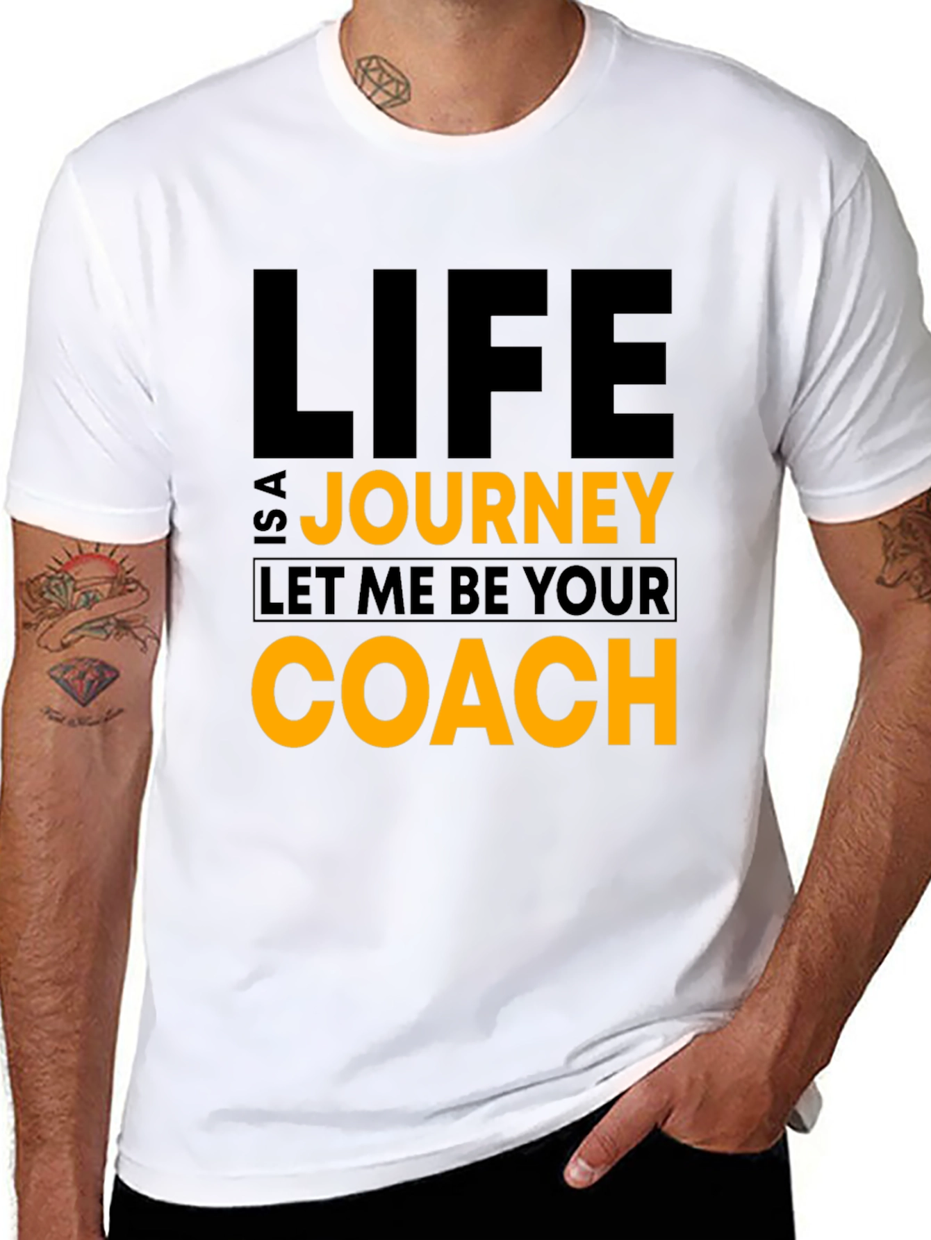 Life is a Journey Black T-Shirt