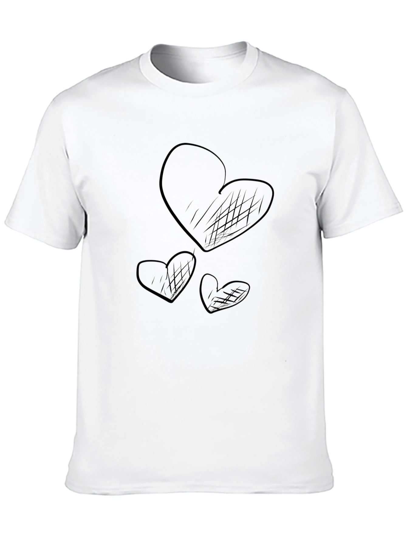 Heart Graphic Black T-Shirt