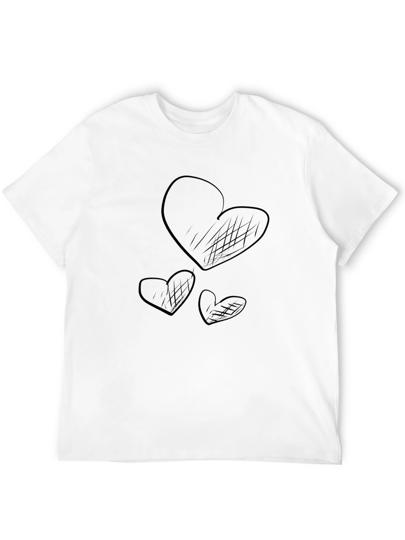 Heart Graphic Black T-Shirt