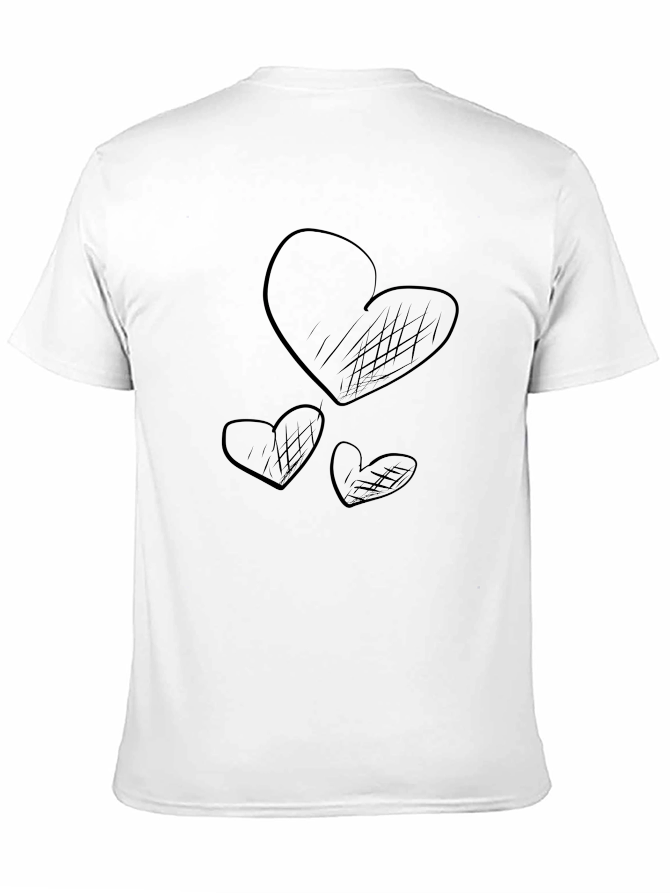 Heart Graphic Black T-Shirt