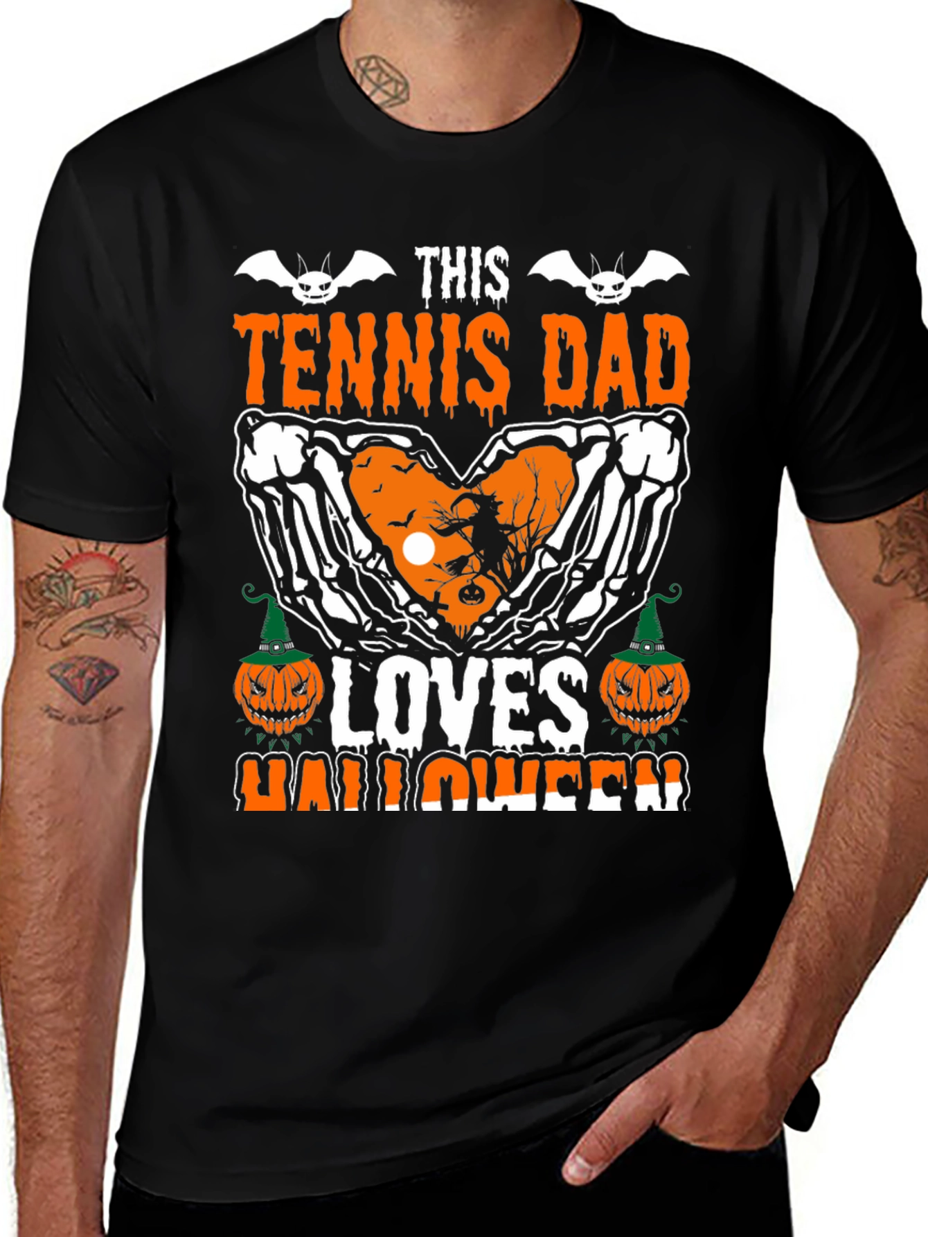 Tennis Dad Halloween Graphic Tee